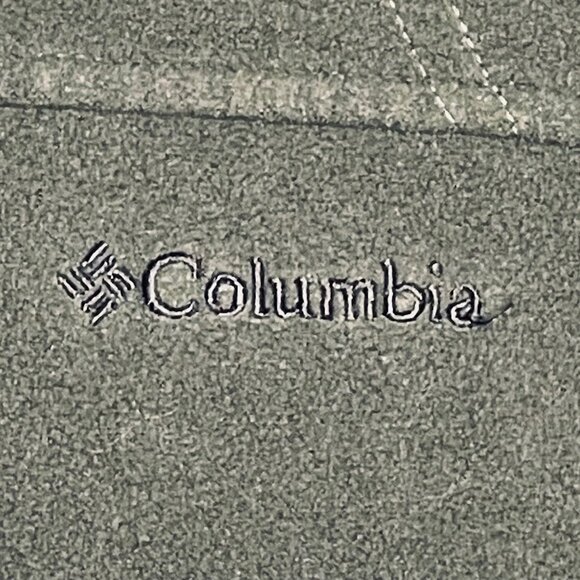 Columbia Olive Green Fleece Zip-Up Jacket – Size Medium - Picture 8 of 10